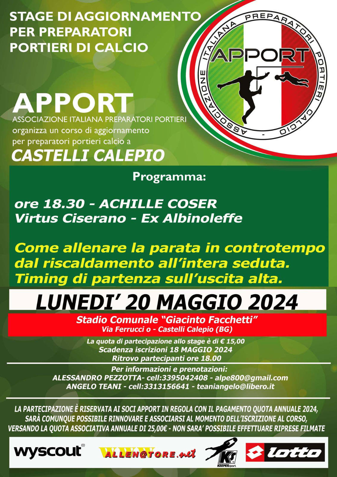 20 Maggio 2024 - Stage a Castelli Calepio - BG