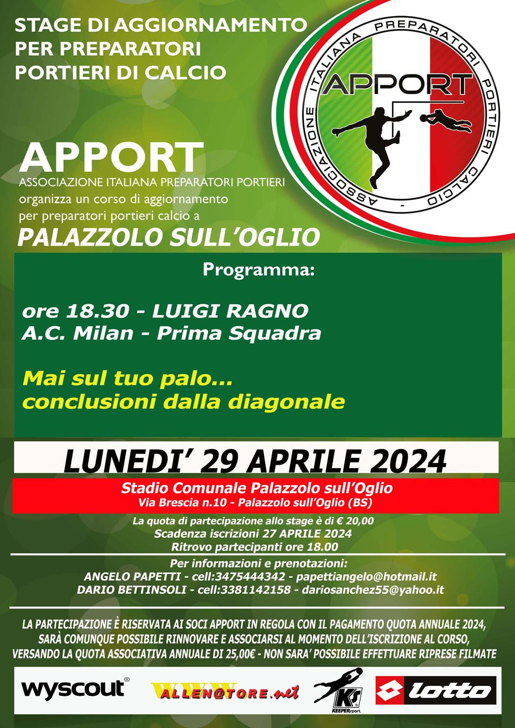 29 Aprile 2024 - Stage a Palazzolo sull'Oglio - BS