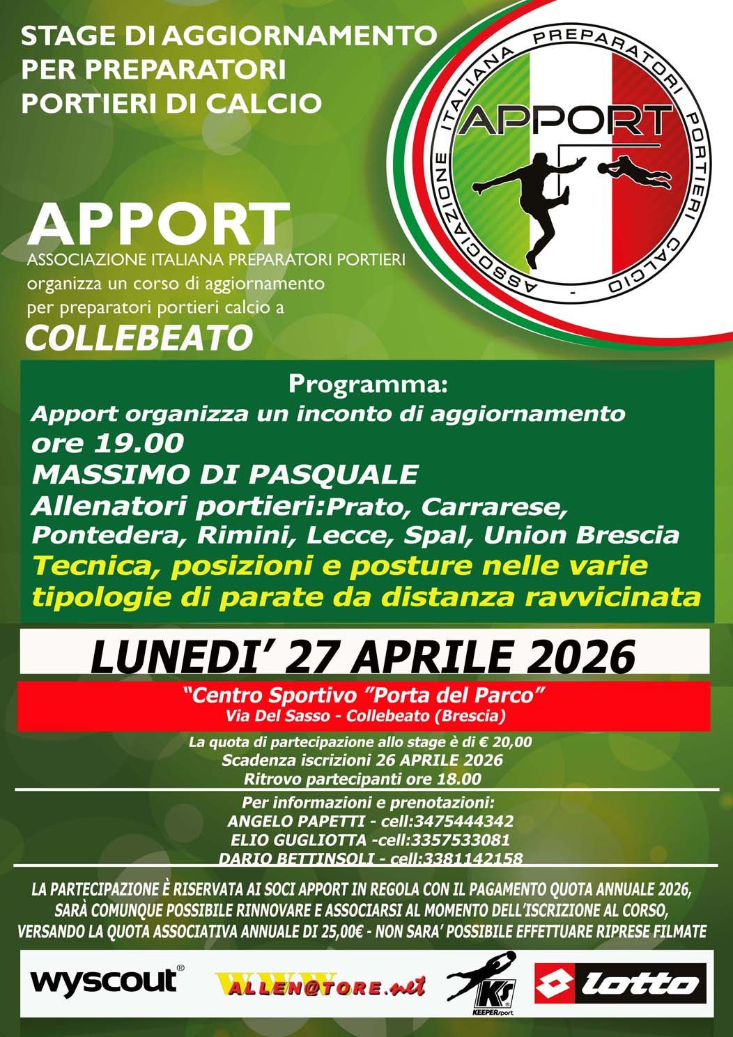 27 Aprile 2026 - Stage a Collebeato (BS)