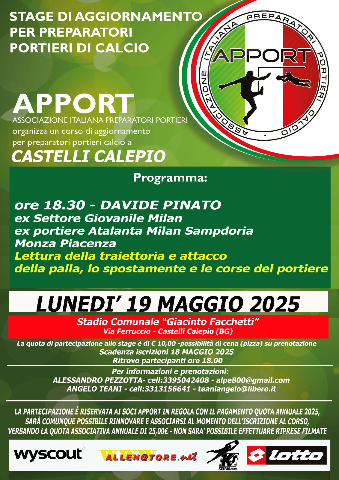19 Maggio 2025 - Stage a Castelli Calepio (BG)