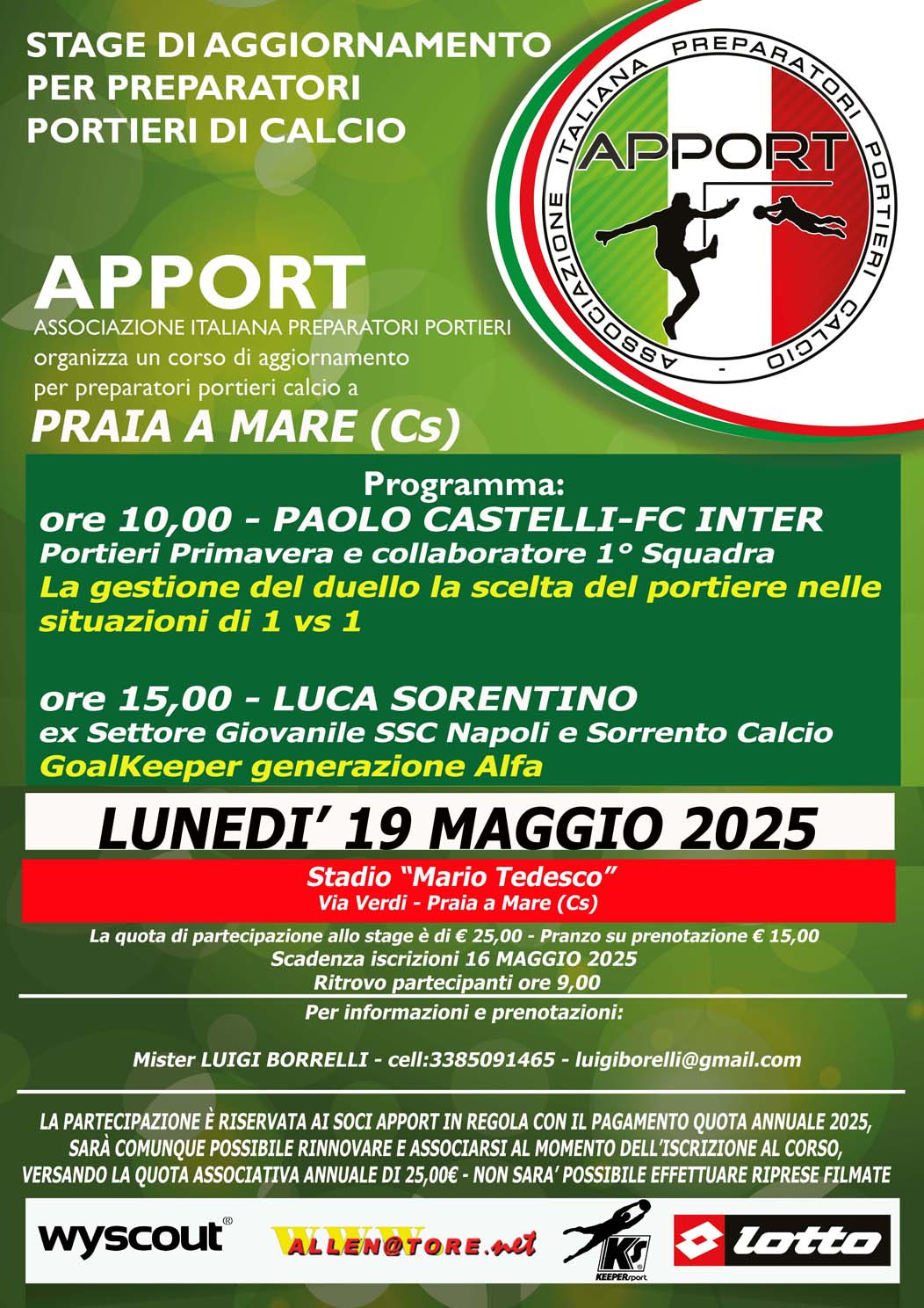 19 Maggio 2025 - Stage a Praia a Mare - (CS)