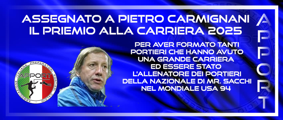 14° Premio APPORT alla carriera assegnato a Mr. Pietro Carmignani