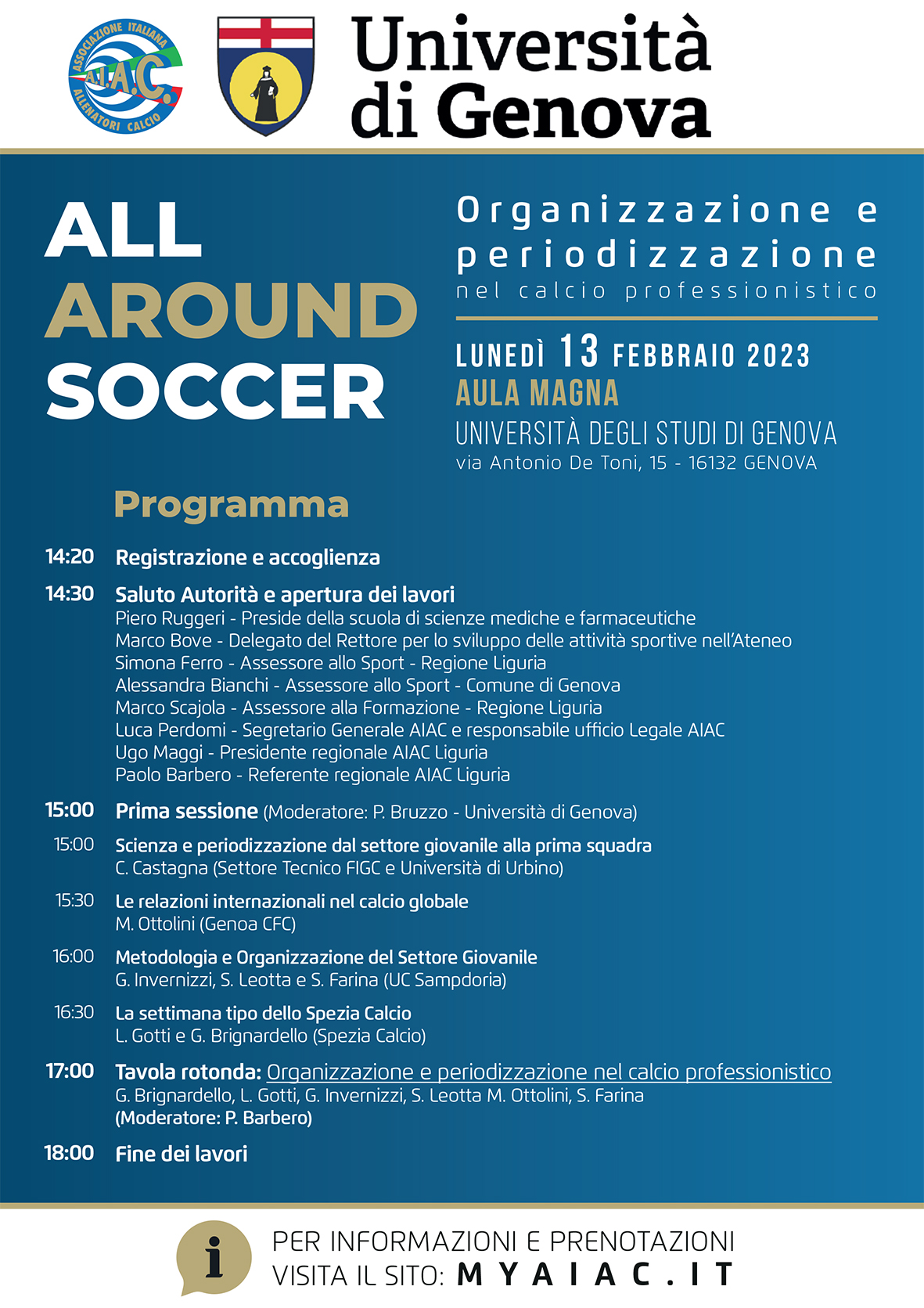 volantino ALL AROUND SOCCER   Genova 2rid